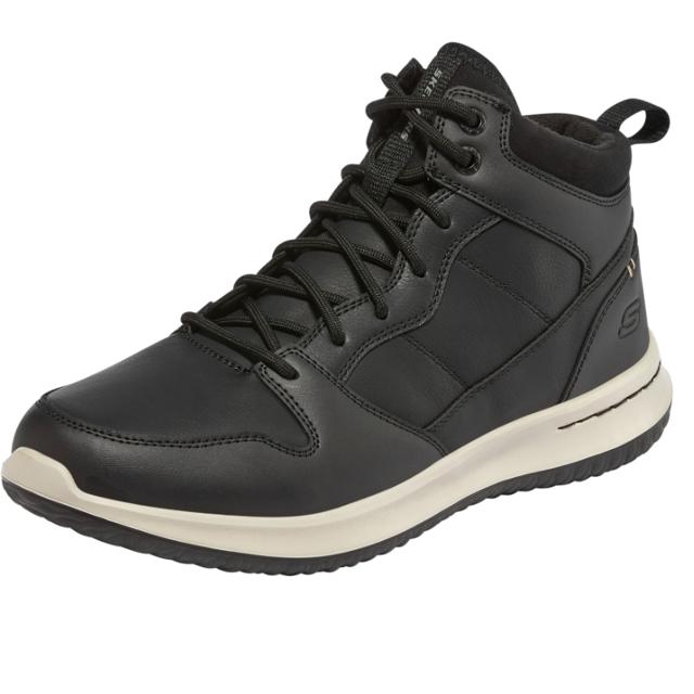 斯凯奇（SKECHERS） Skechers斯凯奇新款2021冬男士高帮休闲潮流轻便舒适系带百搭板鞋