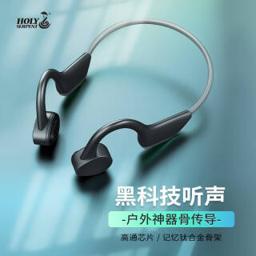 蛇圣 J20 骨传导蓝牙耳机5.0 无线运动跑步耳机挂 灰黑色