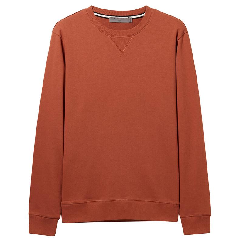 GIORDANO 佐丹奴 外套男装纯色圆领套头卫衣01029791