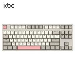 iKBC ikbc深空灰无线键盘机械键盘无线樱桃键盘自营pbt可选 C200工业灰有线87键 茶轴 