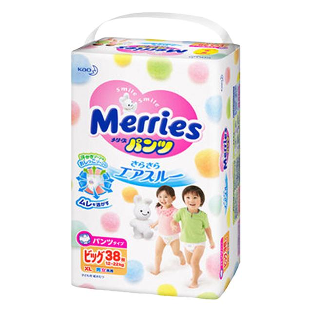妙而舒（Merries） 婴儿拉拉裤 XL38片