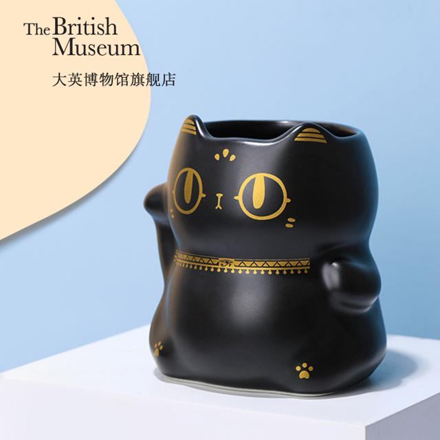 大英博物馆 巴斯特萌猫招财猫马克杯文创杯子水杯闺蜜女生生日礼物