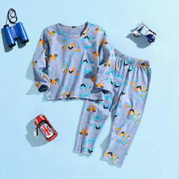 萌趣熊 儿童纯棉秋衣秋裤套装居服睡衣