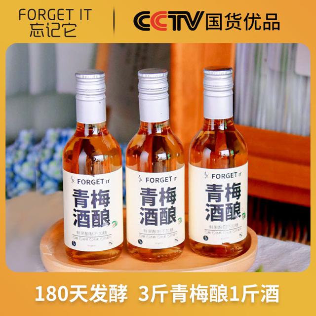 Forget it 忘记它 青梅酒梅子酒赛梅见女生晚安水果酒180ml