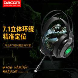Dacom 大康 GH05 耳罩式头戴式有线耳机 黑色 USB口