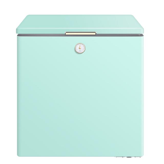 美的（Midea） 202升冰柜小型冷藏冷冻卧式冷柜家商用冰箱囤货