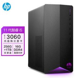 惠普（HP） 暗影精灵 6 Pro 主机（i5-11400F、16GB、256GB SSD+1TB、RTX3060） 