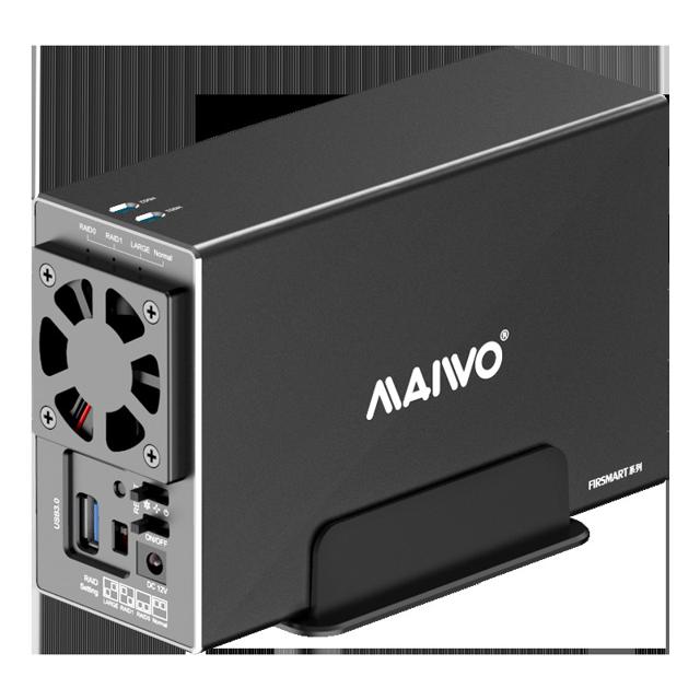 MAIWO 麦沃 硬盘盒3.5寸外置阵列盒raid固态机械盘读取器硬盘座K35272U3