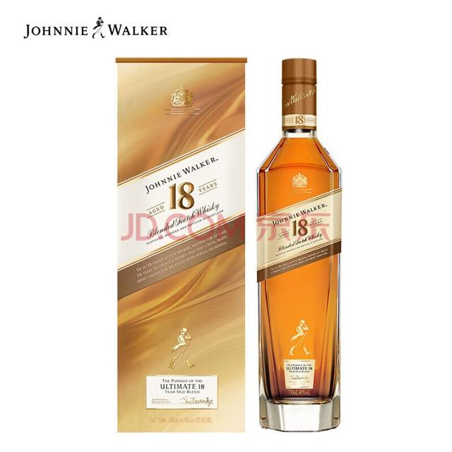 JOHNNIE WALKER 尊尼获加 18年 金方 苏格兰威士忌 40%vol 750ml