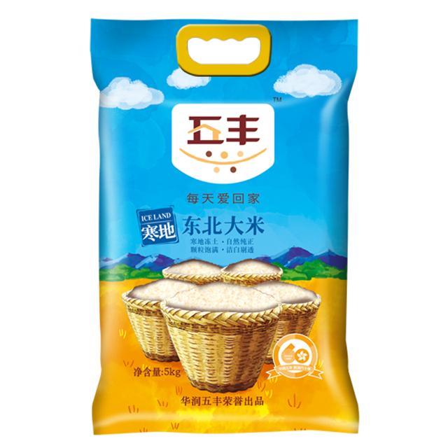 88VIP：五丰 寒地东北大米 5kg