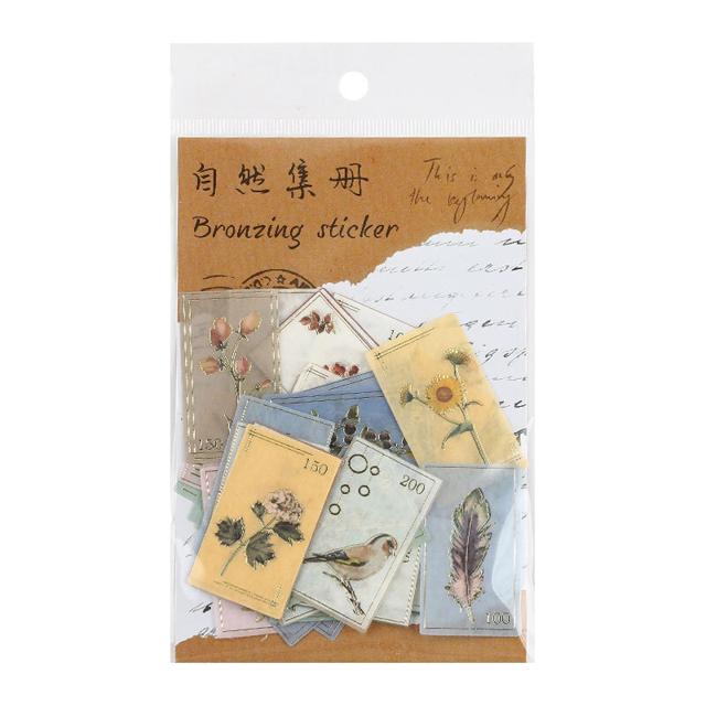 ￥6.5包邮 Yu Xian 语闲 诗和远方系列 手账烫金贴纸