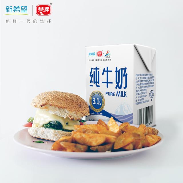 百亿16.8 新希望致浓纯牛奶200ml*10盒