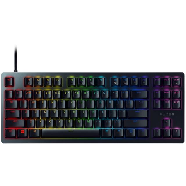 雷蛇（RAZER） 猎魂光蛛竞技版 87键 有线机械键盘 黑色 雷蛇红轴（线性光轴）RGB 