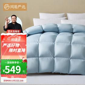 YANXUAN 网易严选 经典抗菌大朵羽绒春秋被 浅蓝色 220*240cm