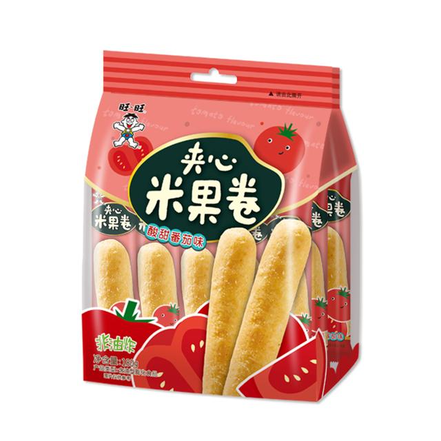 旺旺（Want Want） 夹心米果卷 番茄味 180g