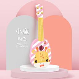 Fisher-Price 儿童吉他玩具宝宝婴儿尤克里里初学者可弹奏男女孩尤克里里音乐玩具 小鹿