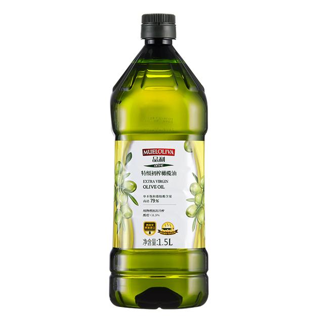 品利（MUELOLIVA） 特级初榨 橄榄油 1.5L/桶
