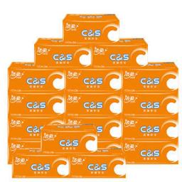 PLUS会员：洁柔（C&S） 活力阳光橙系列 抽纸 3层100抽24包（180*120mm）