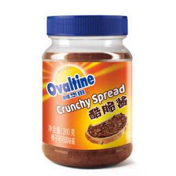 Ovaltine 阿华田 酷脆酱 早餐面包涂抹酱可可巧克力酱 奶茶烘焙甜点营养早餐 榛子可可调味酱200g