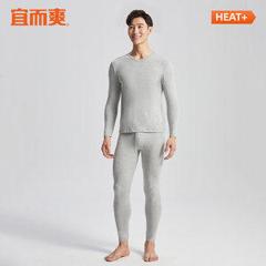 宜而爽 男女款 保暖秋衣秋裤套装 经典棉氨面料