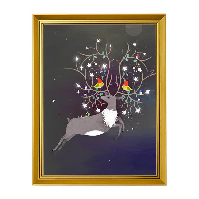上品印画 小刺猬对话 北欧玄关走廊过道楼梯挂画装饰画墙面墙壁画