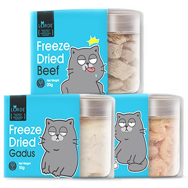 LORDE 里兜 猫咪冻干猫零食幼猫成猫鱼牛肉虾零食罐猫罐头营养增肥