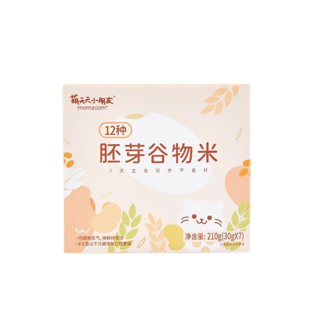 momzoom 萌天天小朋友 一周米儿童粥胚芽米谷物营养粥搭配宝宝辅食 