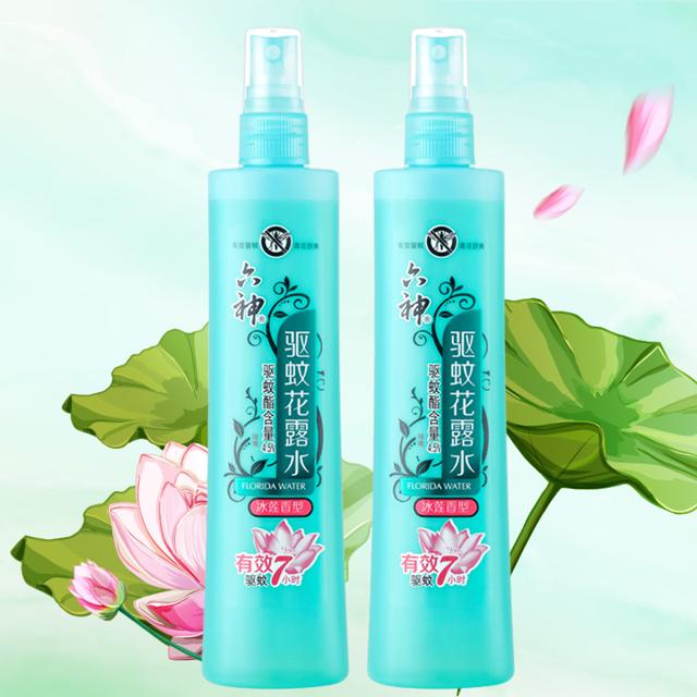 六神 花露水驱蚊冰莲香180ml*2瓶