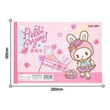 得力工具 得力（deli）20张儿童空白图画本 幼儿园小学生美术绘画本画画本 儿童卡通涂鸦本单本装 粉色 7717 280*195mm