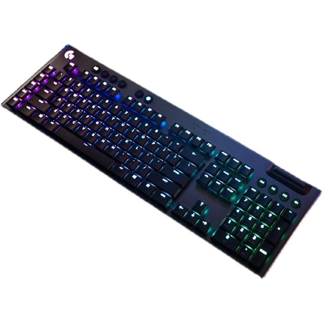 logitech 罗技 官方旗舰店罗技G813有线游戏电竞超薄机械键盘吃鸡 g813 红青茶轴矮轴 RGB 104键 台式电脑专用