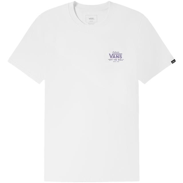 Vans Vans范斯官方 香芋紫莫兰迪色系LOGO男女情侣短袖T恤