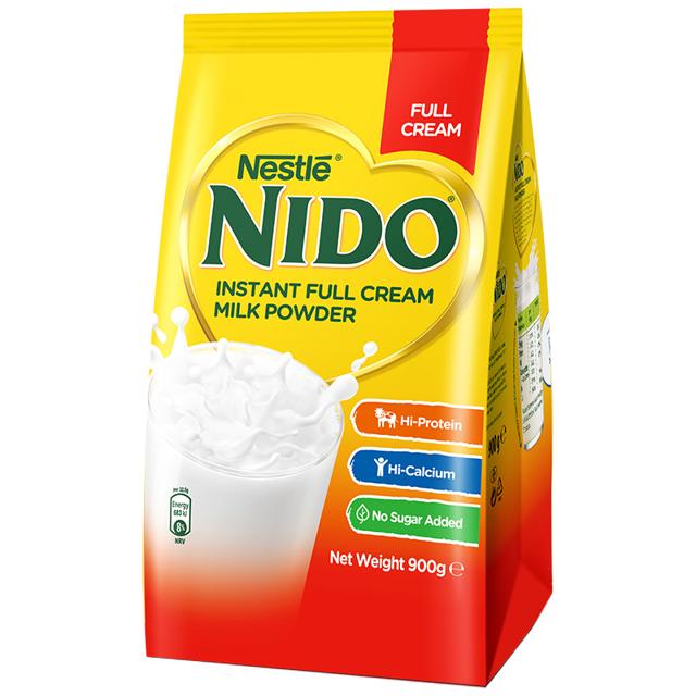 雀巢（Nestlé） 荷兰雀巢/nido全脂速溶高钙高蛋白成人奶粉900g/袋