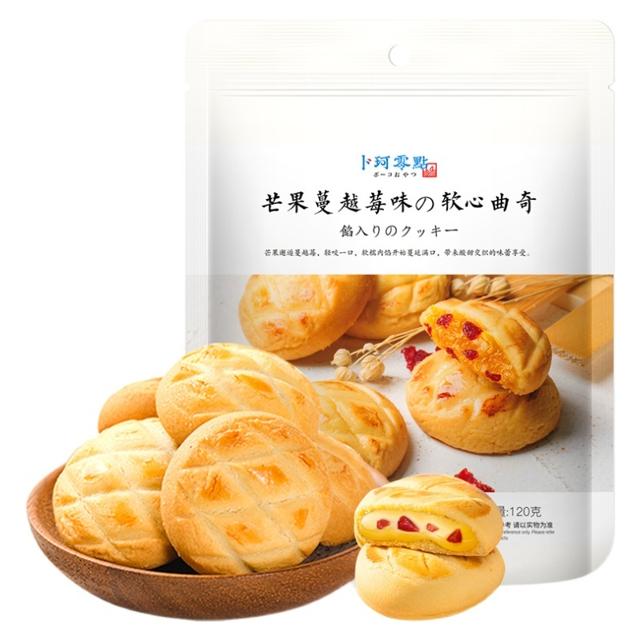 卜珂零点 爆浆曲奇蔓越莓味120g