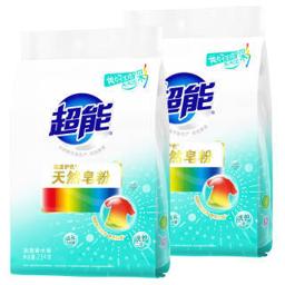 超能 天然皂粉 花漾护色10斤 箱装 2袋 防串色 固色 护色 花果香调 茉莉 橙花 温和不伤手 易漂清 无残留