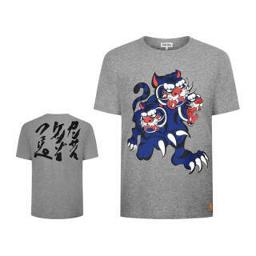 KENZO 凯卓 高田贤三 KENZO 21春夏 KANSAIYAMAMOTO 男士灰色棉质圆领短短袖T恤 FB5 5TS071 4SJ 95 L码 180/8