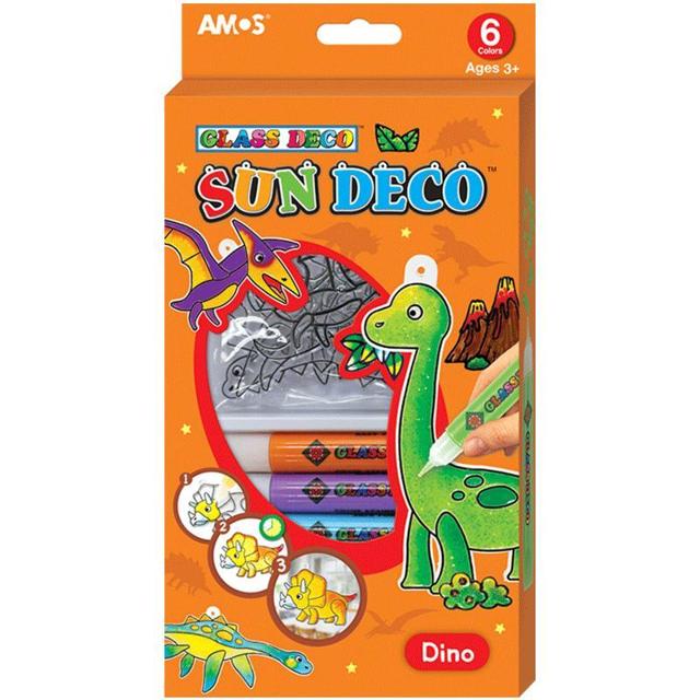 AMOS 阿摩司 免烤玻璃胶画搭档 闪光胶 经典10色