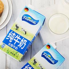 奥乐齐 澳洲进口 全脂牛奶 1L*6盒