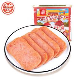 TEH HO 德和 TEHHO)卡通版云南云腿午餐肉罐头火锅食材方便食品340g*1罐