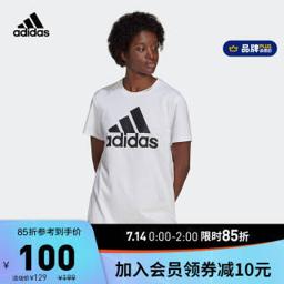 阿迪达斯（adidas） W BL BF T GL0779 情侣款运动短袖T恤