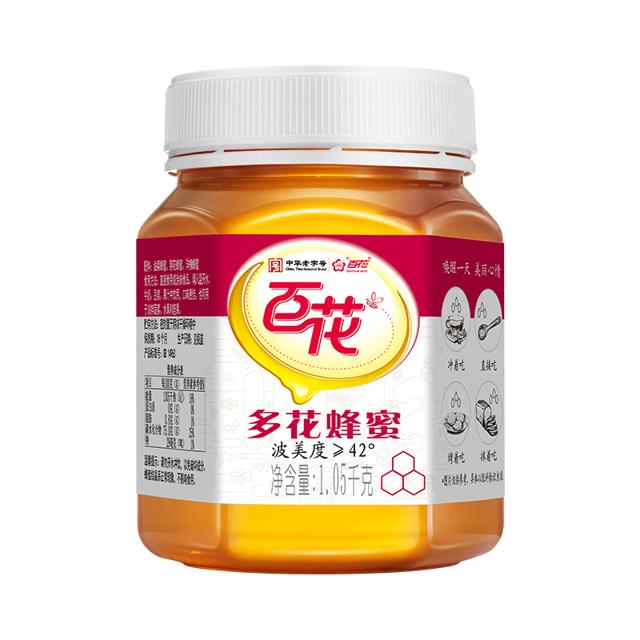 百花牌 中华百花牌蜂蜜1050g 多花蜂蜜冲饮佳品波美度≥42°