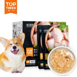 Toptrees 领先 狗狗零食罐头幼犬成犬湿粮包肉肉沙拉70g*12 鸡肉味