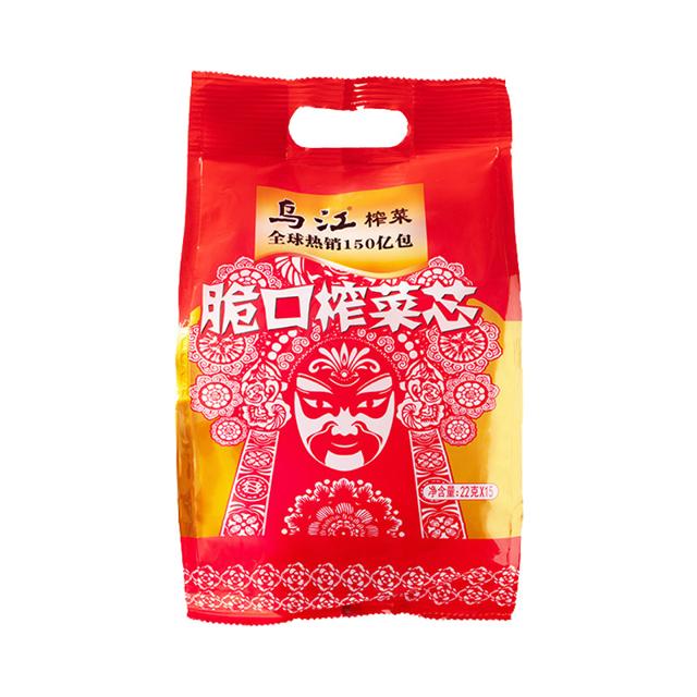 乌江 涪陵榨菜小包装脆口榨菜22g*15袋开袋即食清淡下饭蜜汁脆瓜 