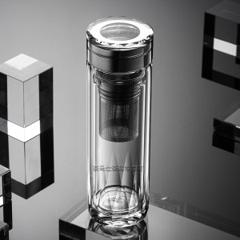 富光高端线 茶马仕 钻石水晶切割工艺 保温玻璃杯