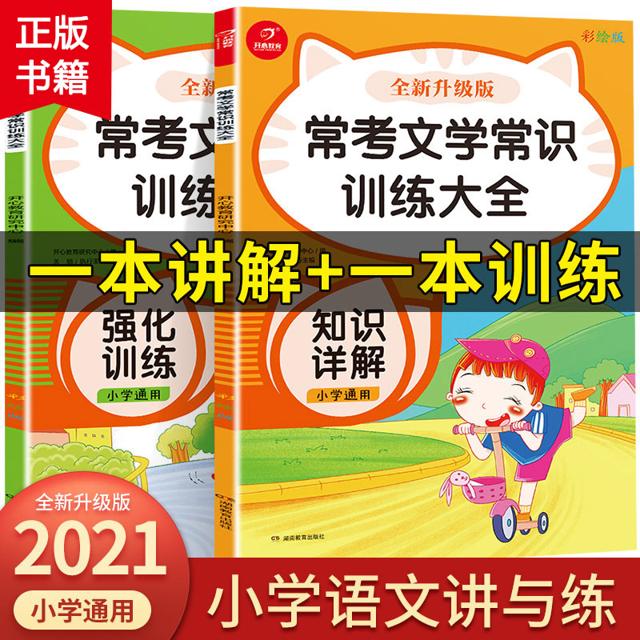 常考文学常识训练小学语文知识大全基础手册集锦汇总 现代文课外阅读文言文实词虚词背古诗词鉴赏 小学生一二三四五六年级小升初