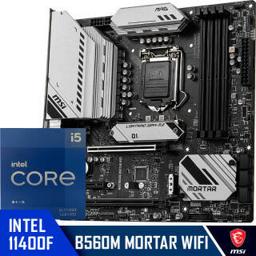 MSI 微星 MAG B560M MORTAR WIFI迫击炮+英特尔 Intel i5-11400F 板U套装/主板CPU套装