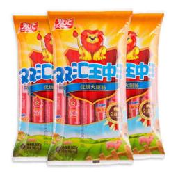 Shuanghui 双汇 王中王火腿肠 500g/袋装 速食香肠 开袋即食火腿肠袋装 休闲零食 双汇500g王中王*3包 