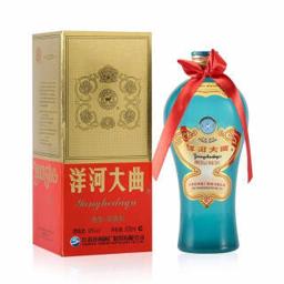 YANGHE 洋河 大曲浓香型白酒 粮食固态发酵酿造白酒 55度老天蓝 单瓶