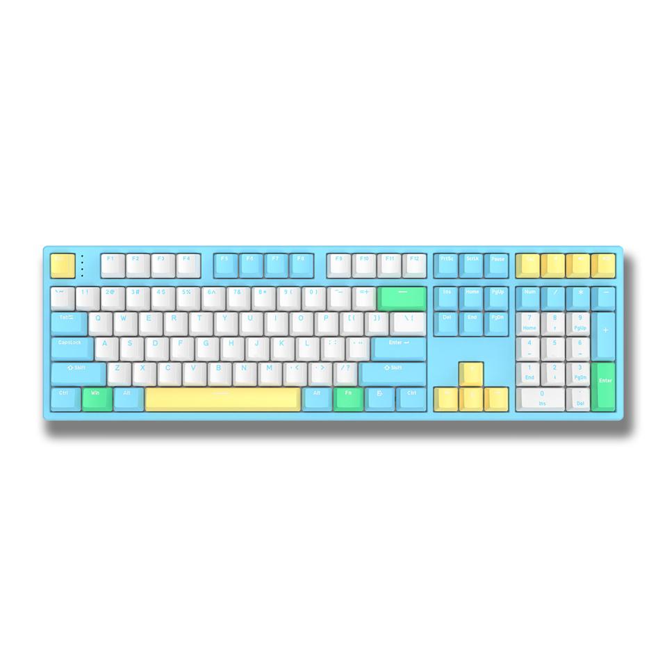 GANSS 迦斯 HELLO GANSS HS 108T 三模机械键盘 银轴 108键