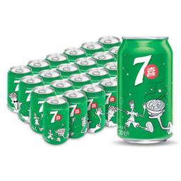 百事（PEPSI） 7喜 柠檬味 碳酸饮料 330ml*24听 百事可乐出品 (新老包装随机发货)