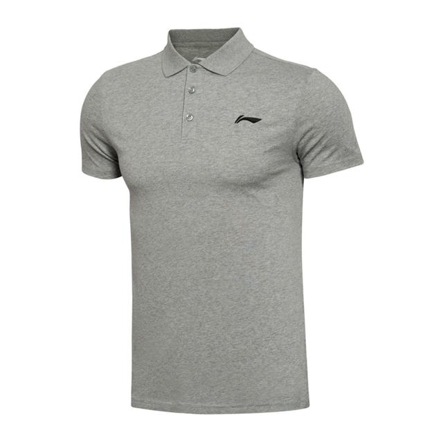 李宁（LI-NING） polo衫男短袖夏季新款t恤潮流纯棉宽松休闲翻领体恤运动半袖